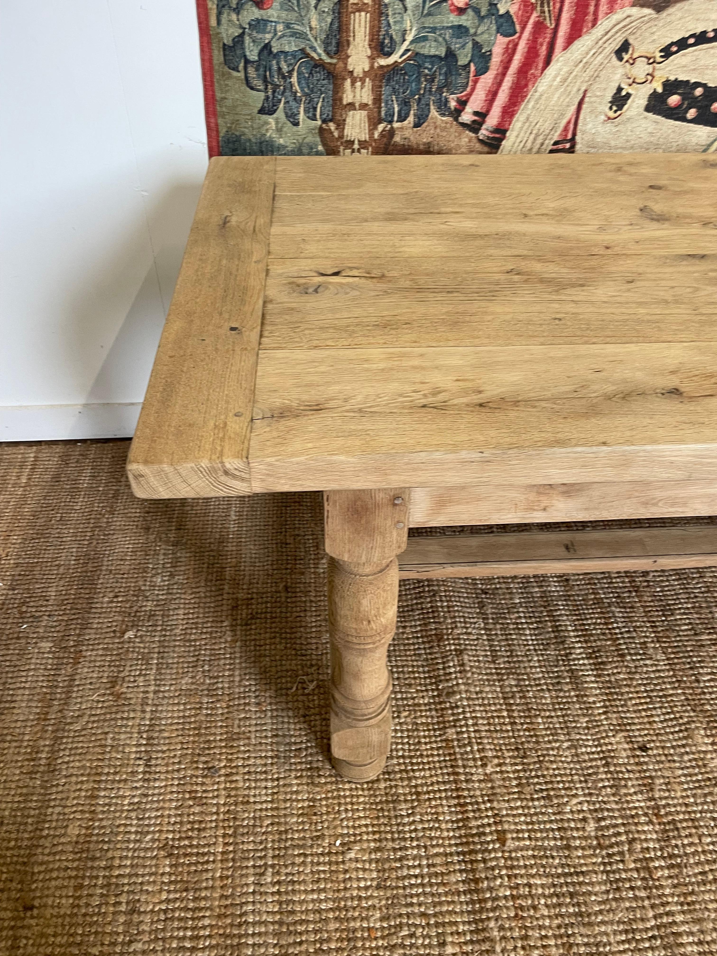 Mesa de refectorio / mesa de granja de roble de principios del siglo XX mediados del siglo XX en venta