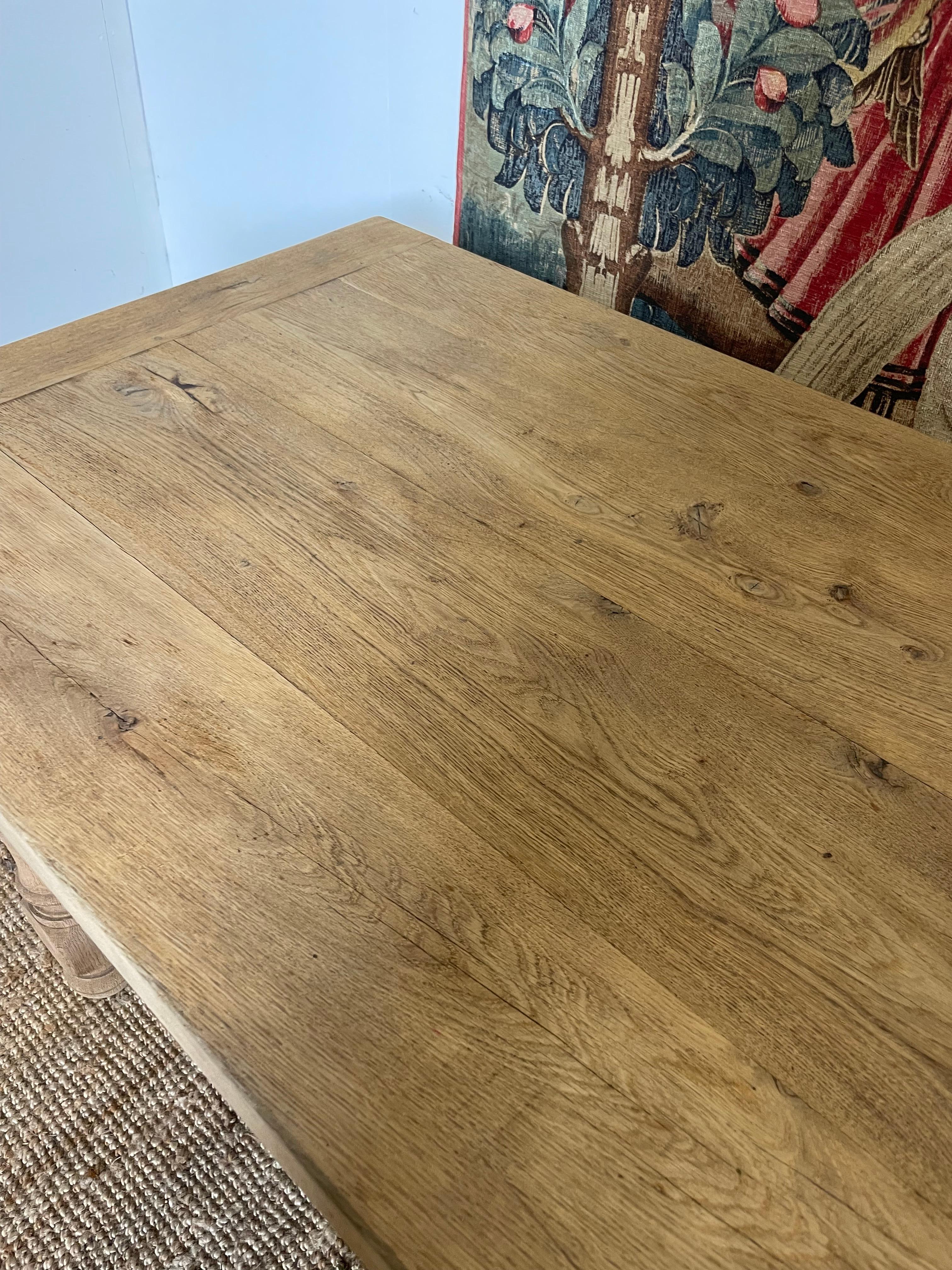 Mesa de refectorio / mesa de granja de roble de principios del siglo XX en venta 2