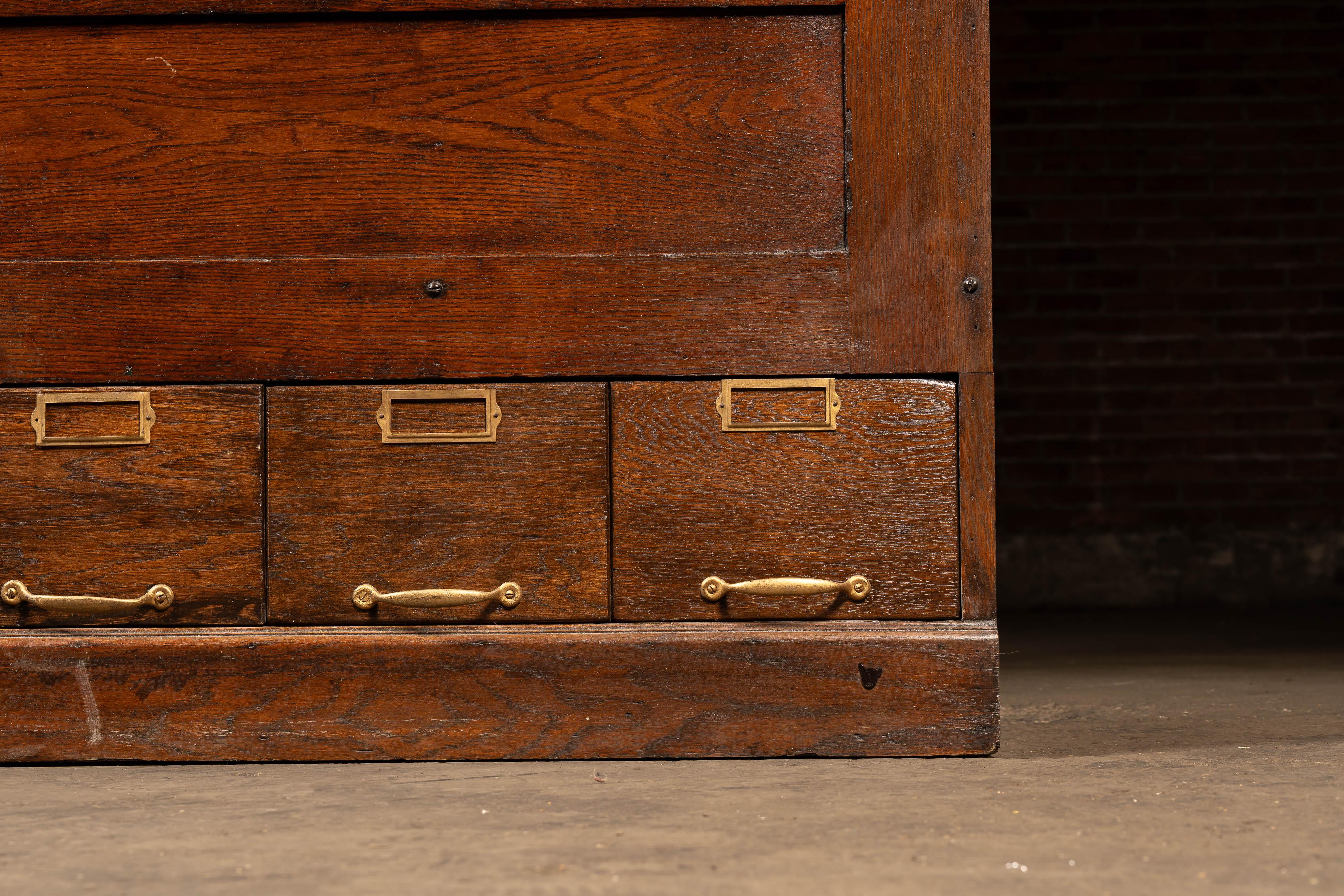 Armoire à pharmacie en Oak du début du 20e siècle par W.C.C. Heller en vente 11