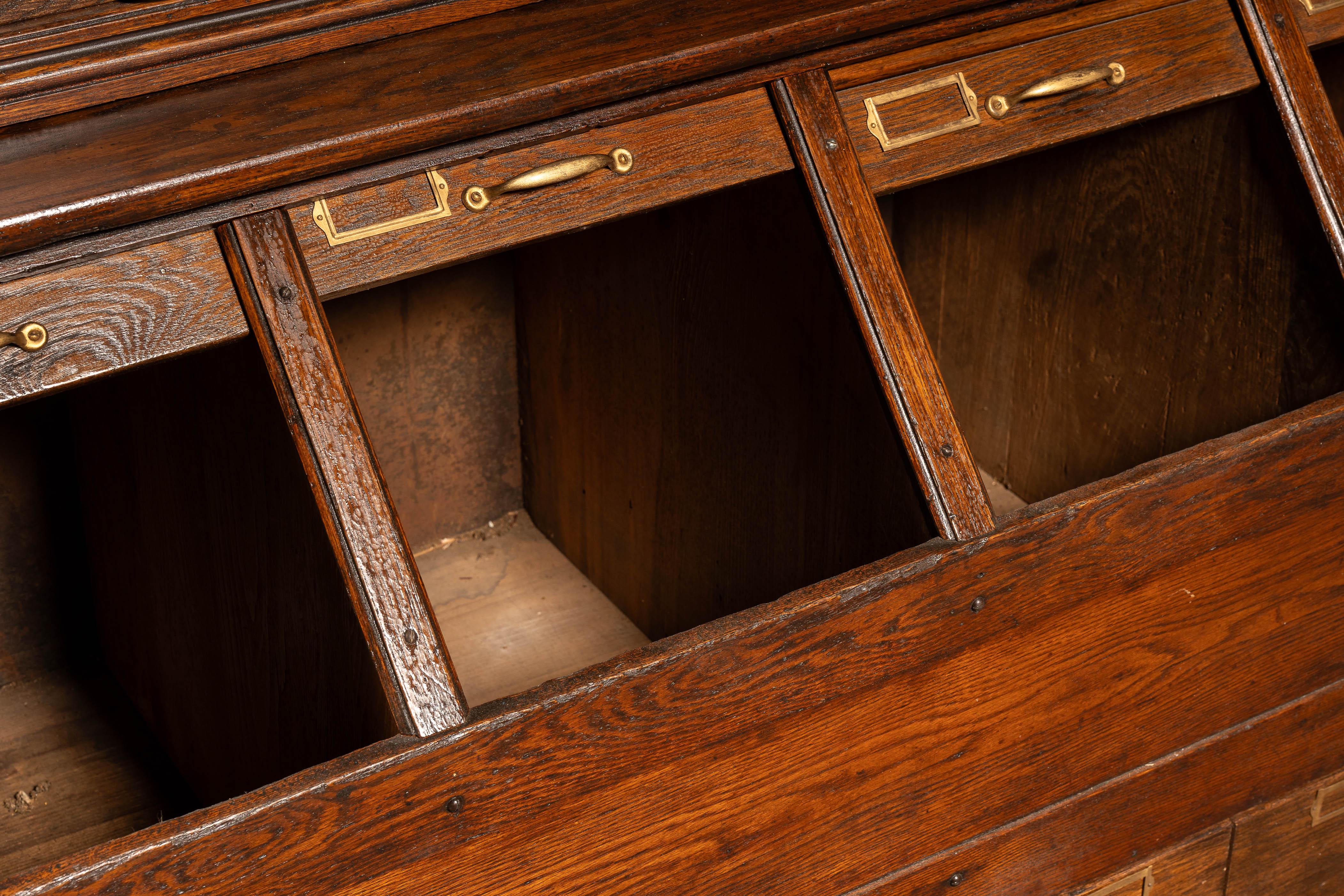 Armoire à pharmacie en Oak du début du 20e siècle par W.C.C. Heller en vente 1