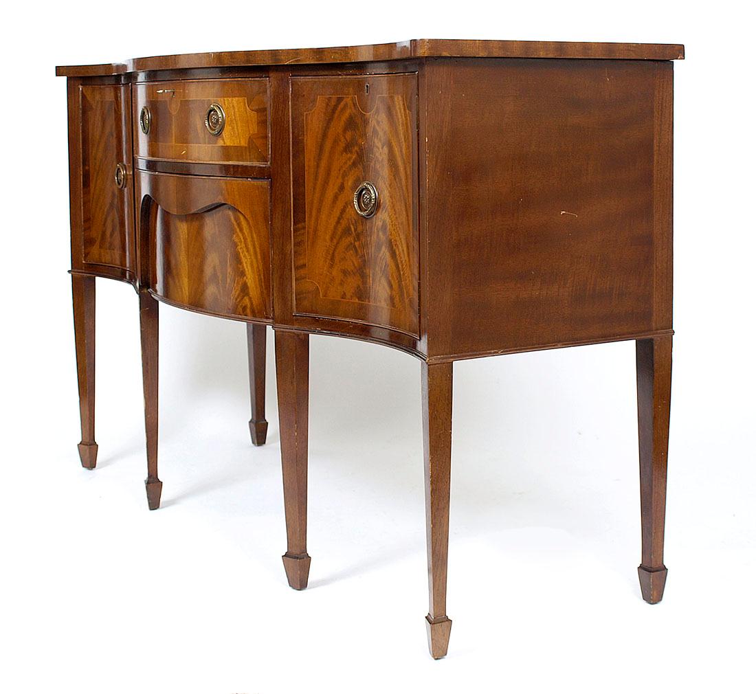 English Early 20th Century Oak Sideboard Table