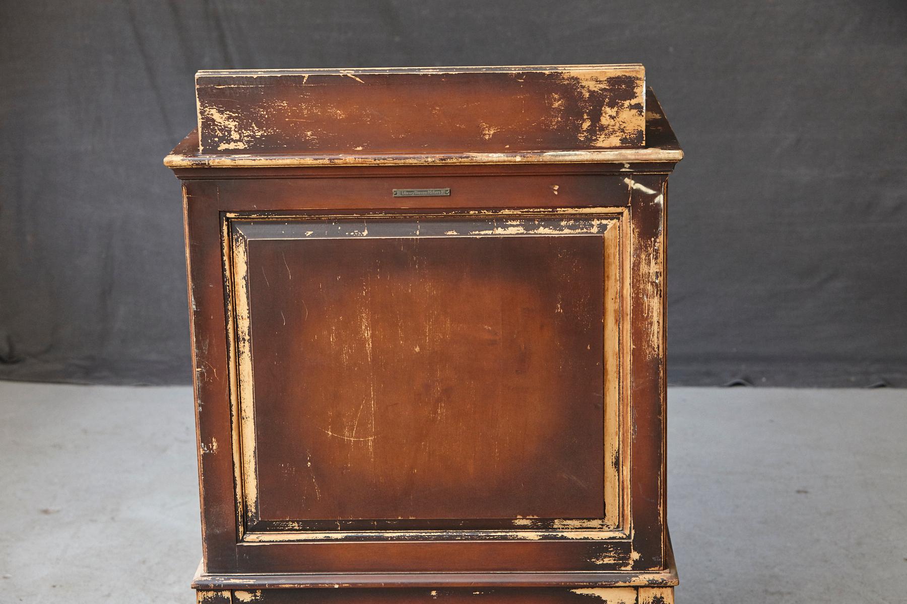 Early 20th Century Oak Slant Top Stand Up Desk by Library Bureau Makers 4