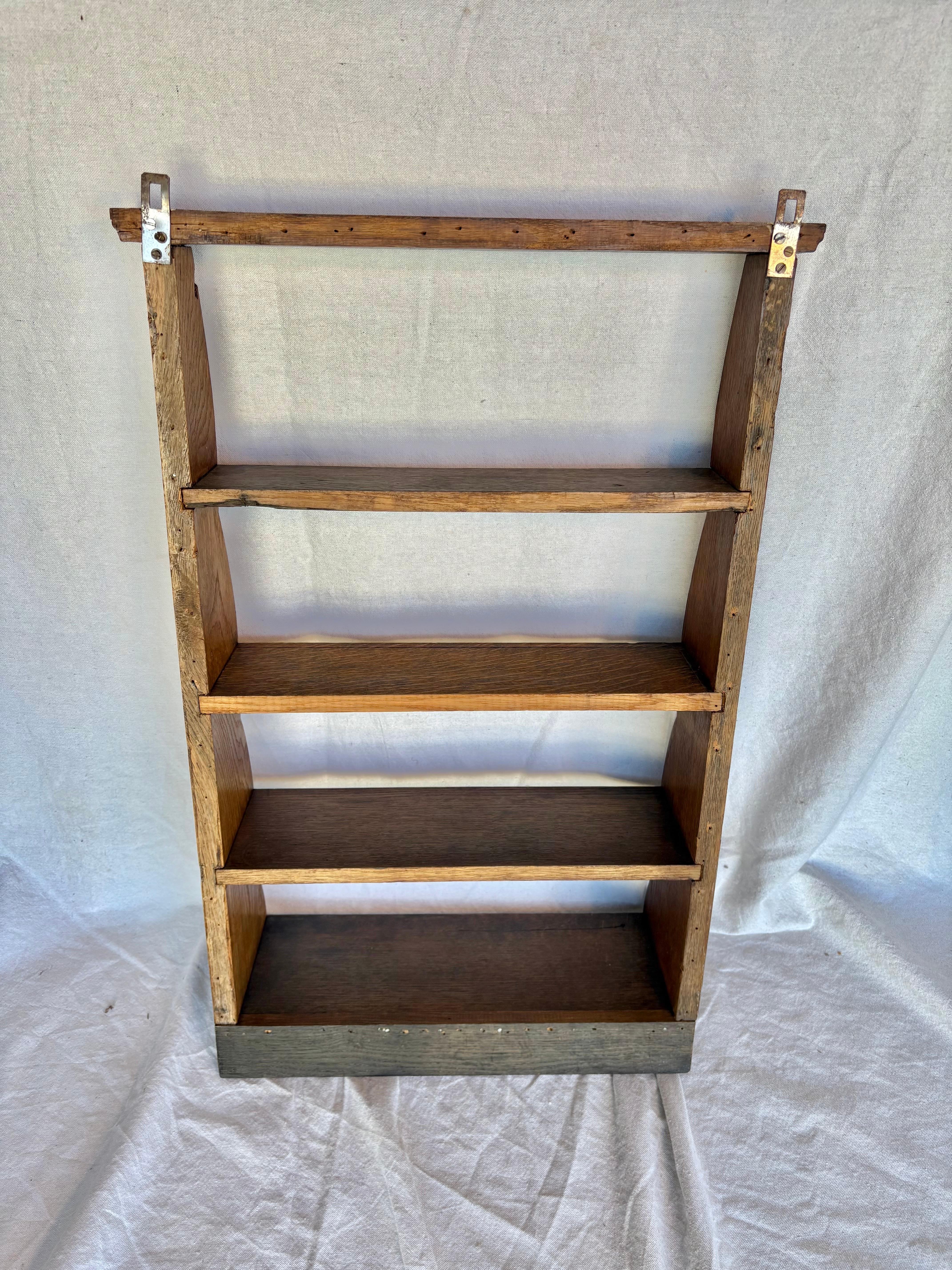 Early 20th Century Oak Wall Shelf For Sale 7