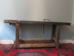 Early 20th Century Oak Workbench
