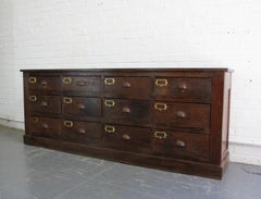 Early 20th Century Oak Workshop Drawers, circa 1900