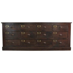 Antique Early 20th Century Oak Workshop Drawers, circa 1900
