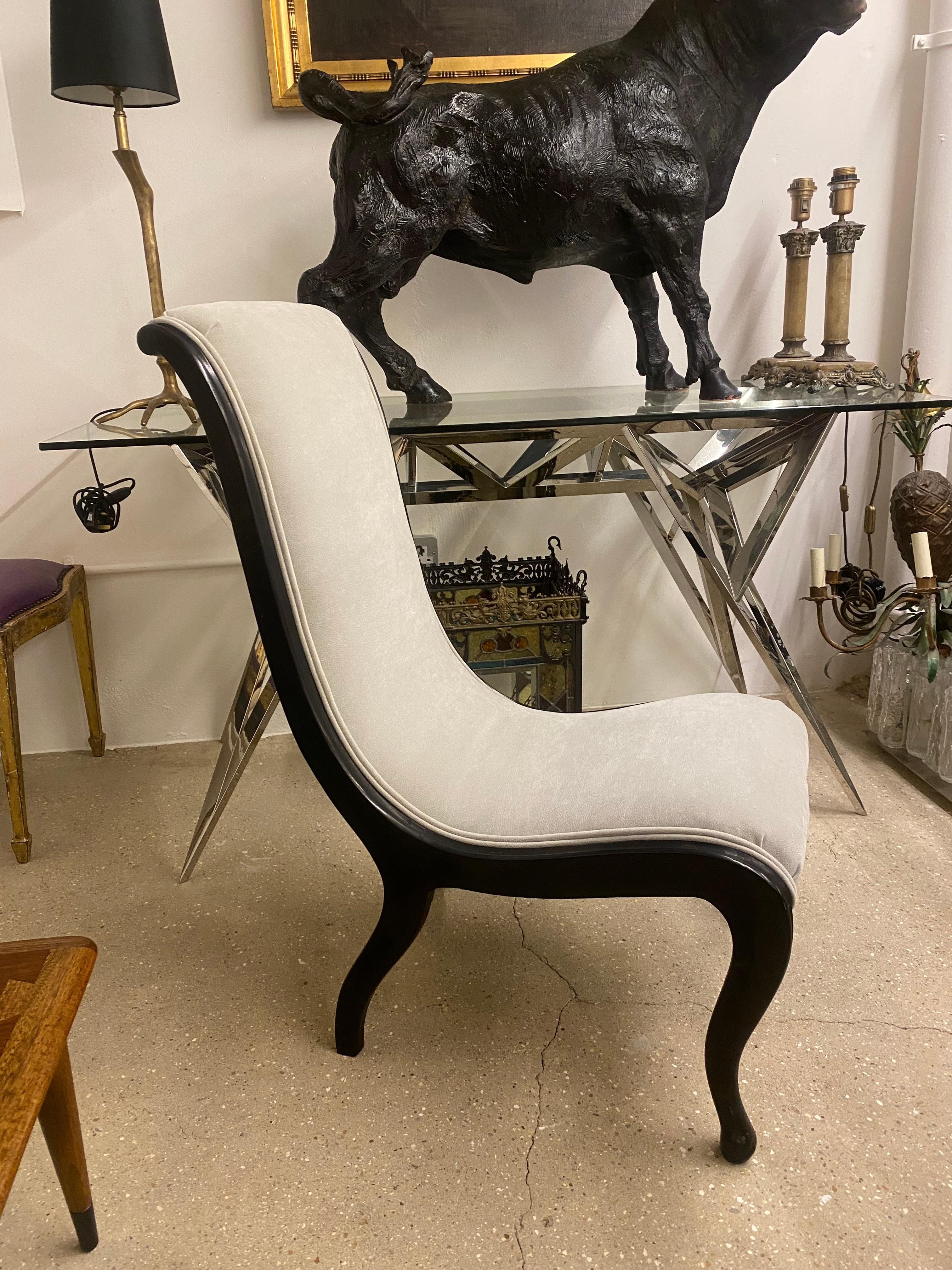 Mid-20th Century Early 20th Century Occasional Swan Neck Single Chair, Swedish  For Sale