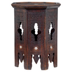 Antique Early 20th Century Octagonal Moorish Side Table