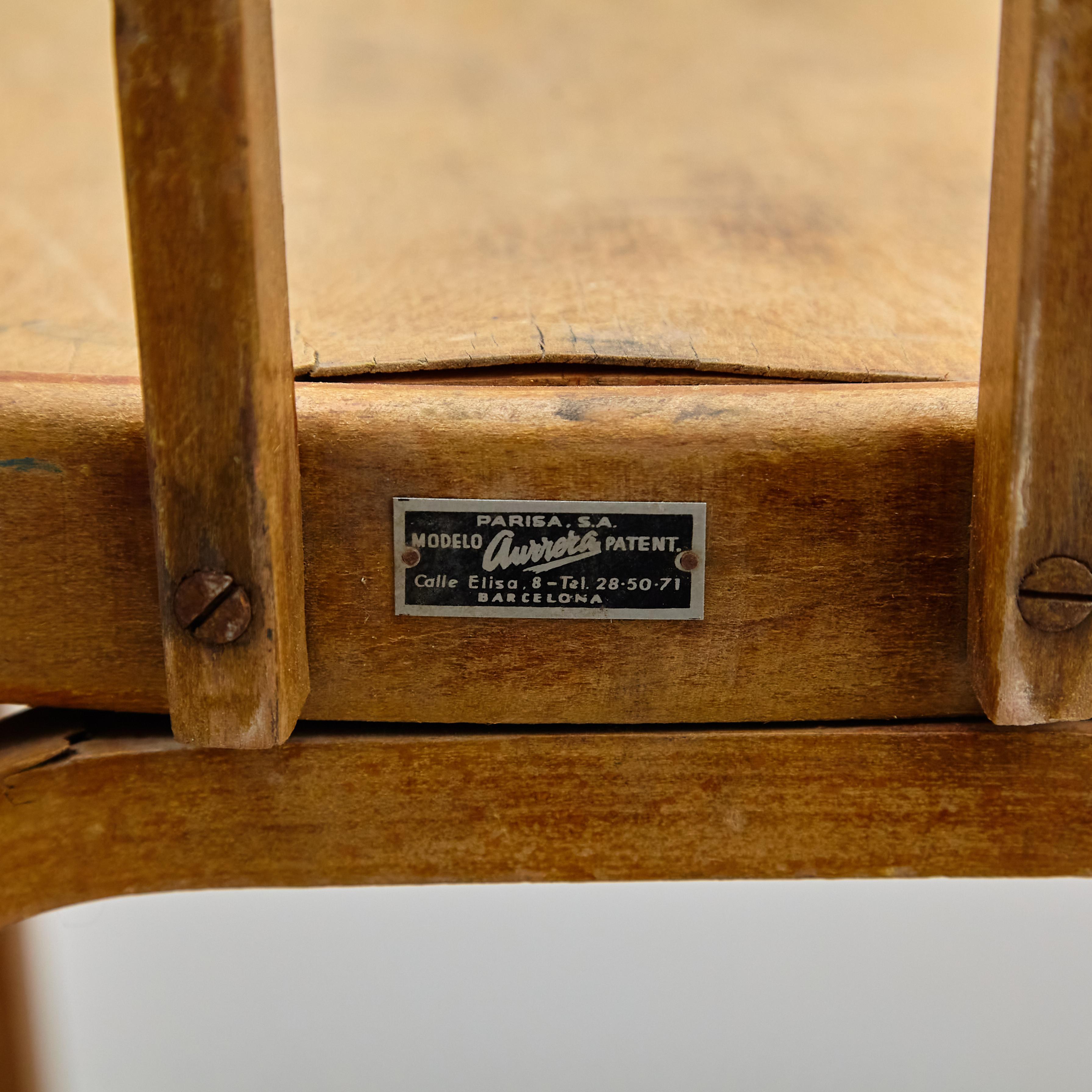 Silla de madera de oficina de principios del siglo XX, hacia 1940 en venta 3
