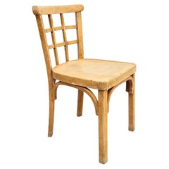Silla de madera de oficina de principios del siglo XX, hacia 1940
