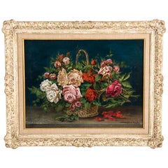 Early 20th Century Oil / Board Painting with Wood Frame