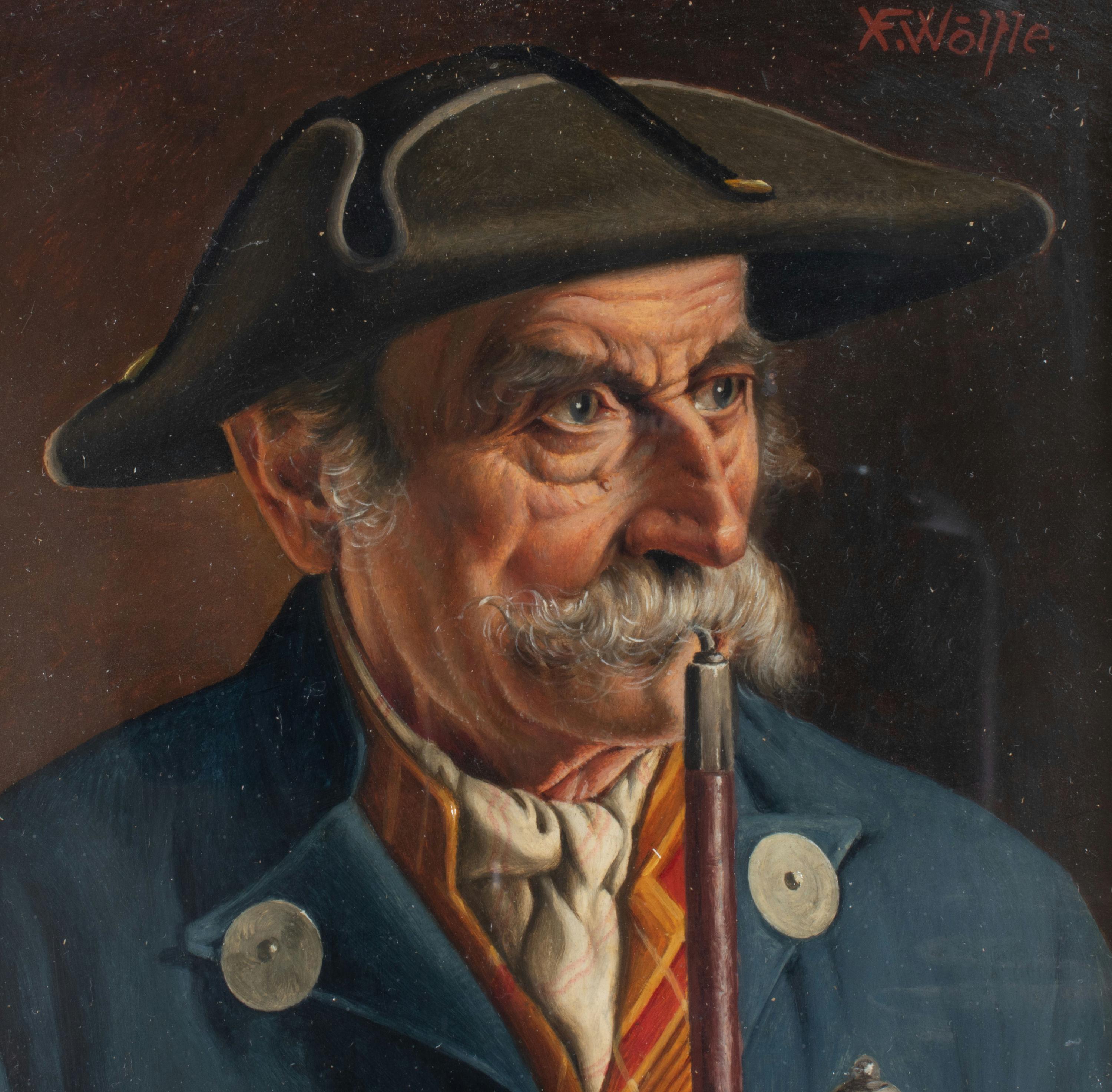Austrian Early 20th Century Oil on Board by Franz Xaver WÖLFLE (Austria 1887-1972)