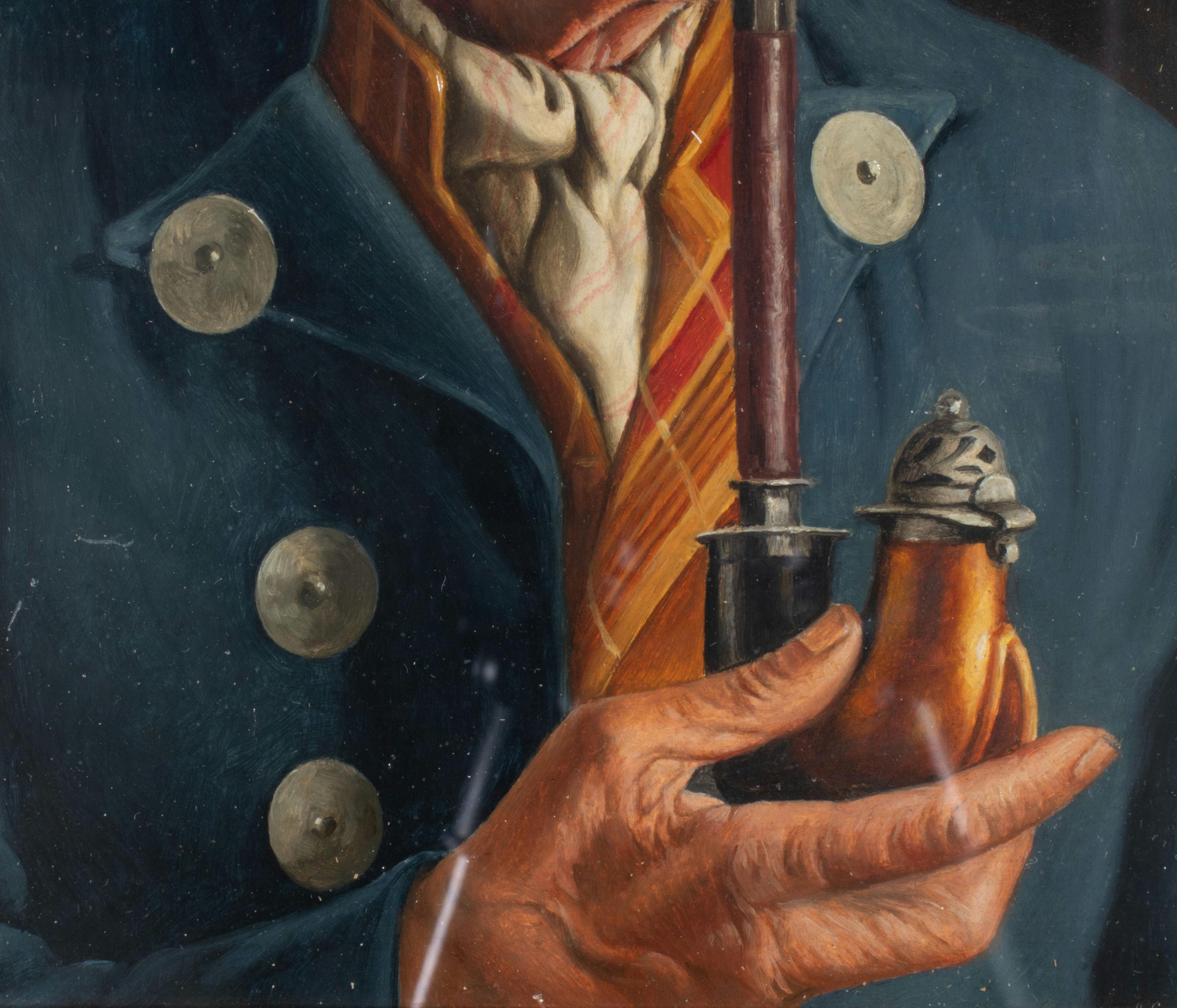 Hand-Painted Early 20th Century Oil on Board by Franz Xaver WÖLFLE (Austria 1887-1972)