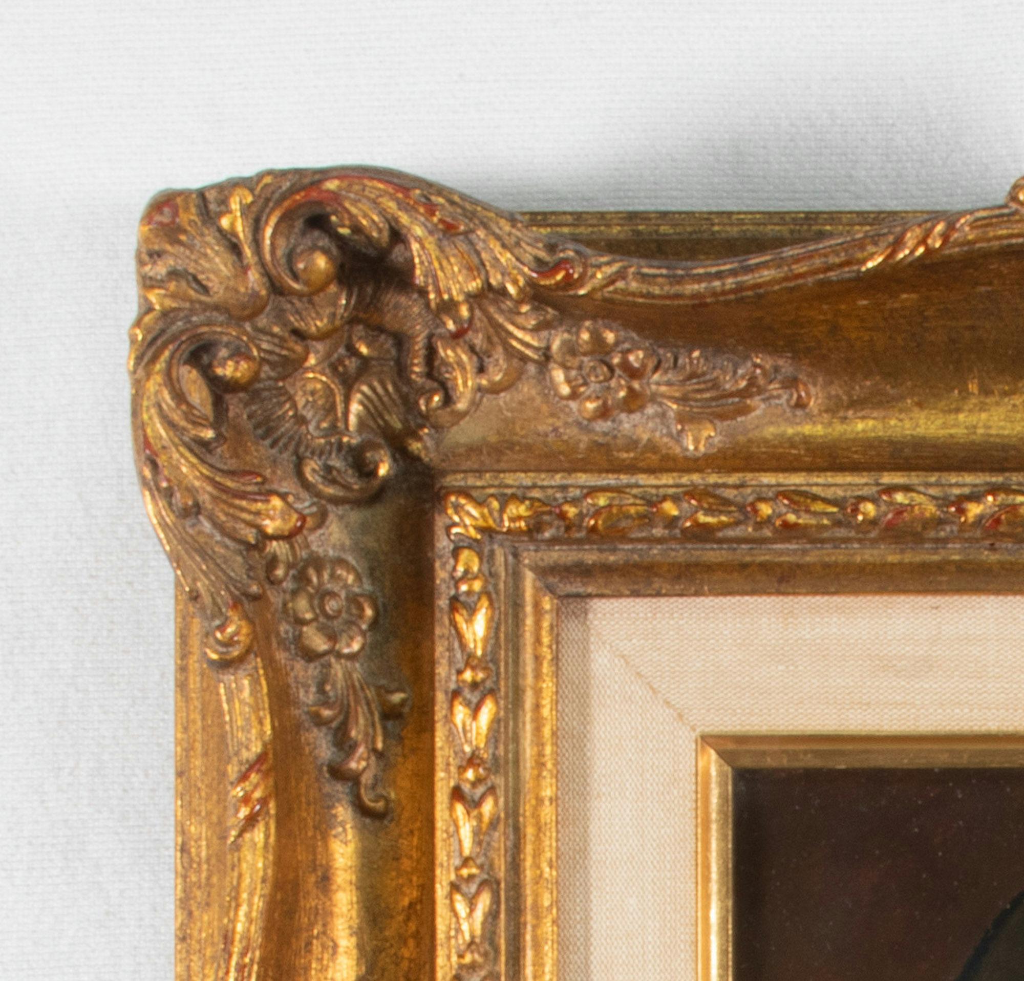 Early 20th Century Oil on Board by Franz Xaver WÖLFLE (Austria 1887-1972) In Good Condition In Chicago, IL
