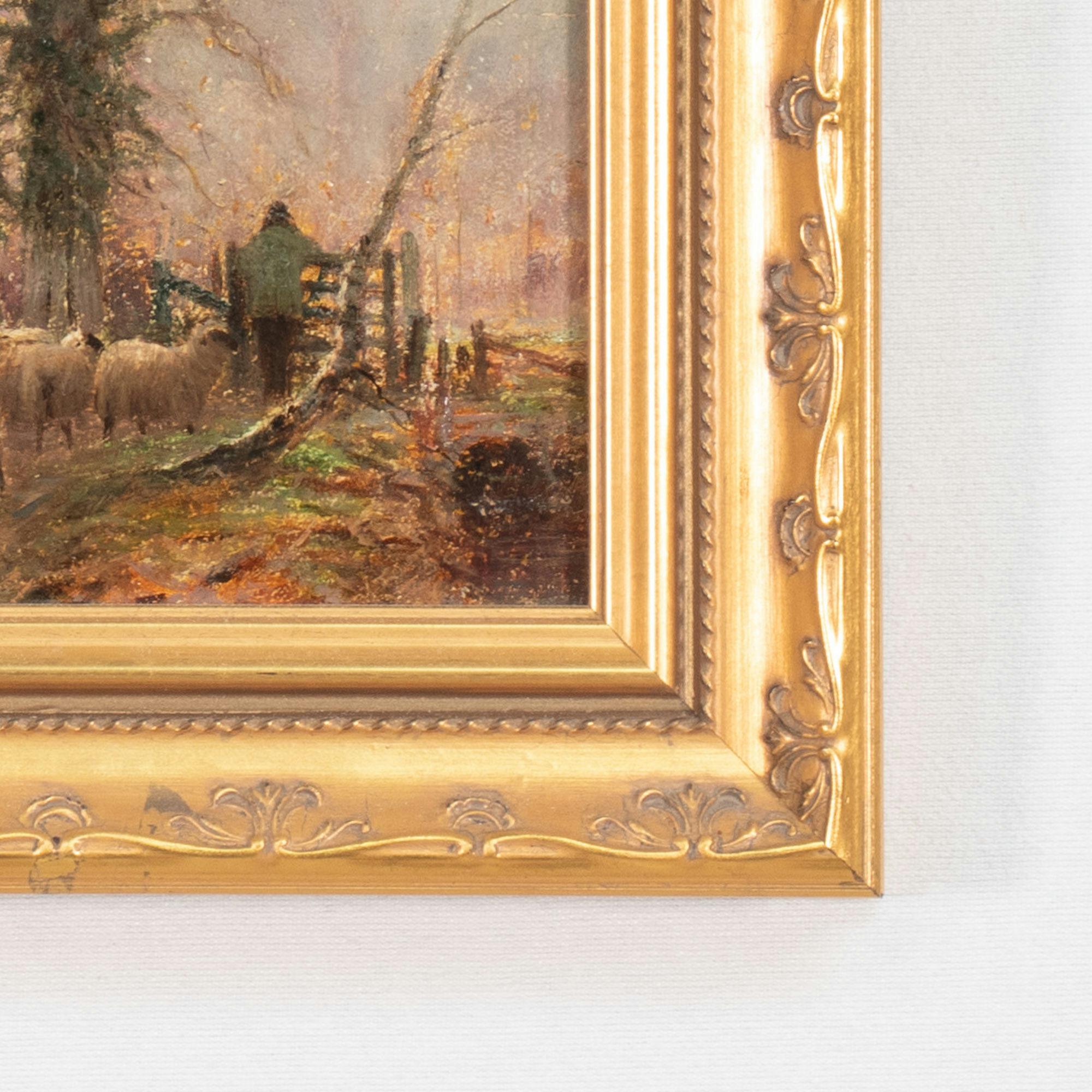 Olio su tavola dei primi del Novecento  