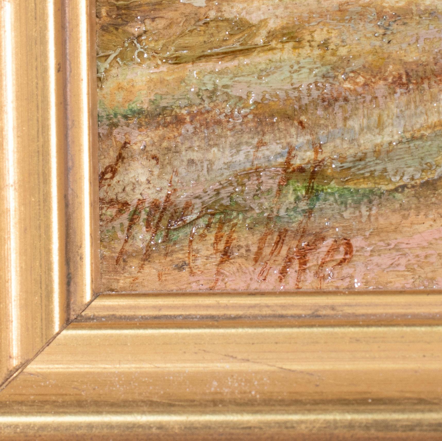 Olio su tavola dei primi del Novecento  