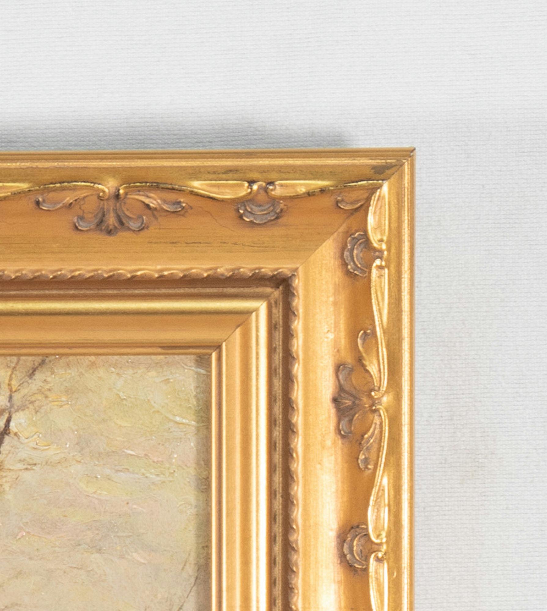 Legno Olio su tavola dei primi del Novecento  