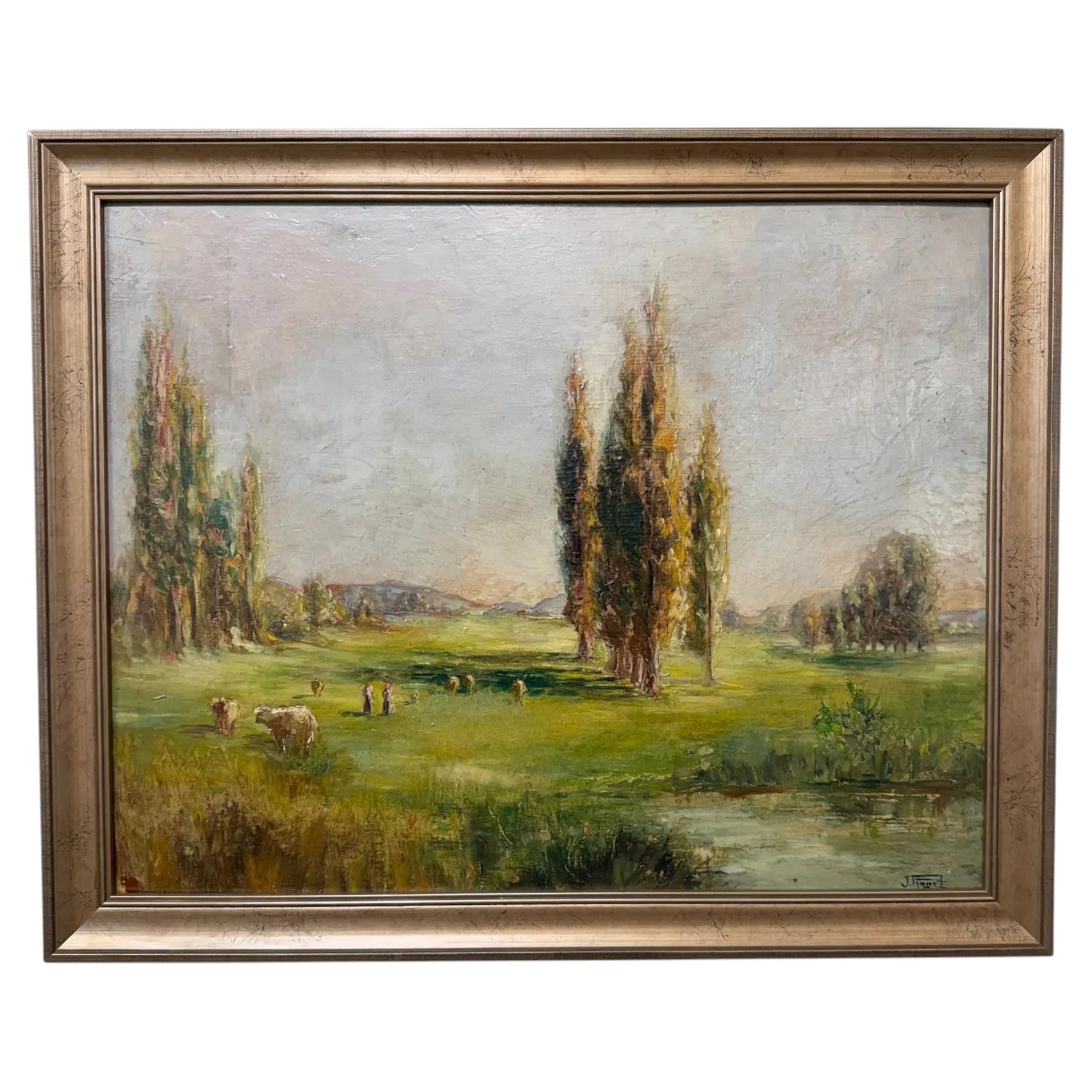 Early 20th Century Oil on Canvas