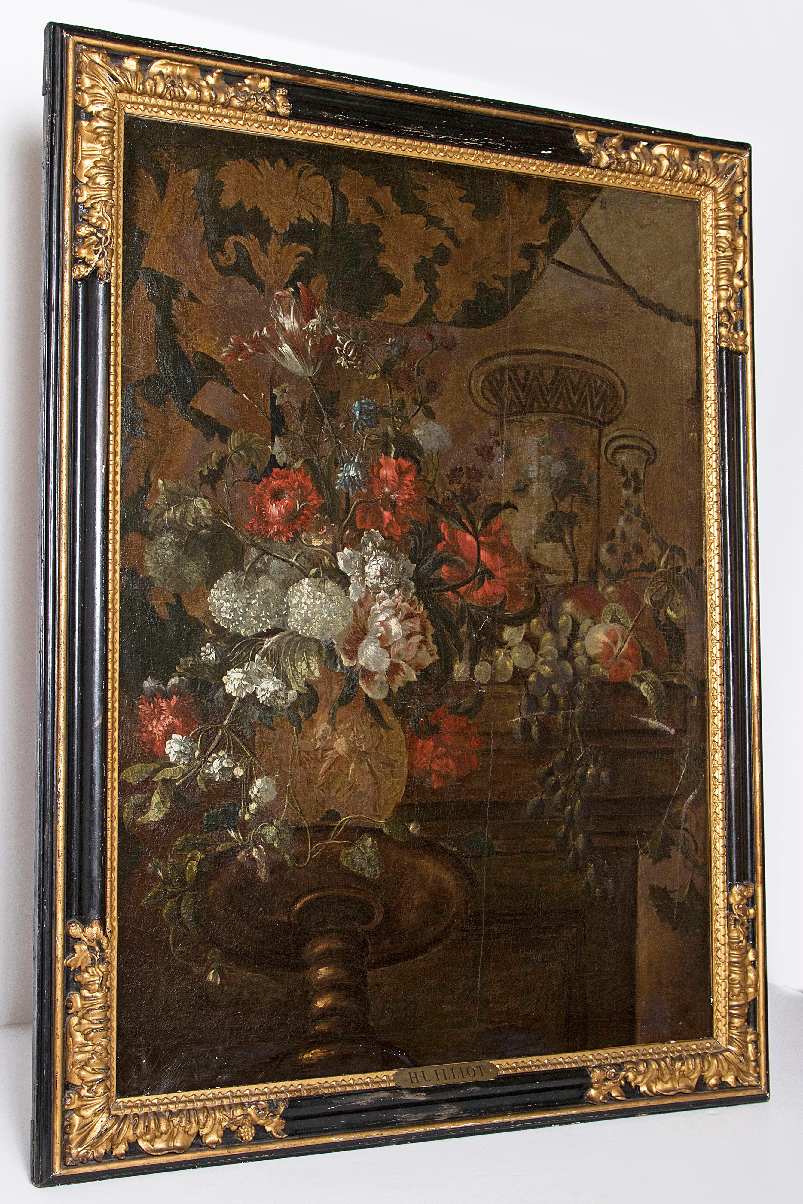 Baroque Early 20th Century Oil on Canvas in Manner of Pierre Nicolas Huilliot