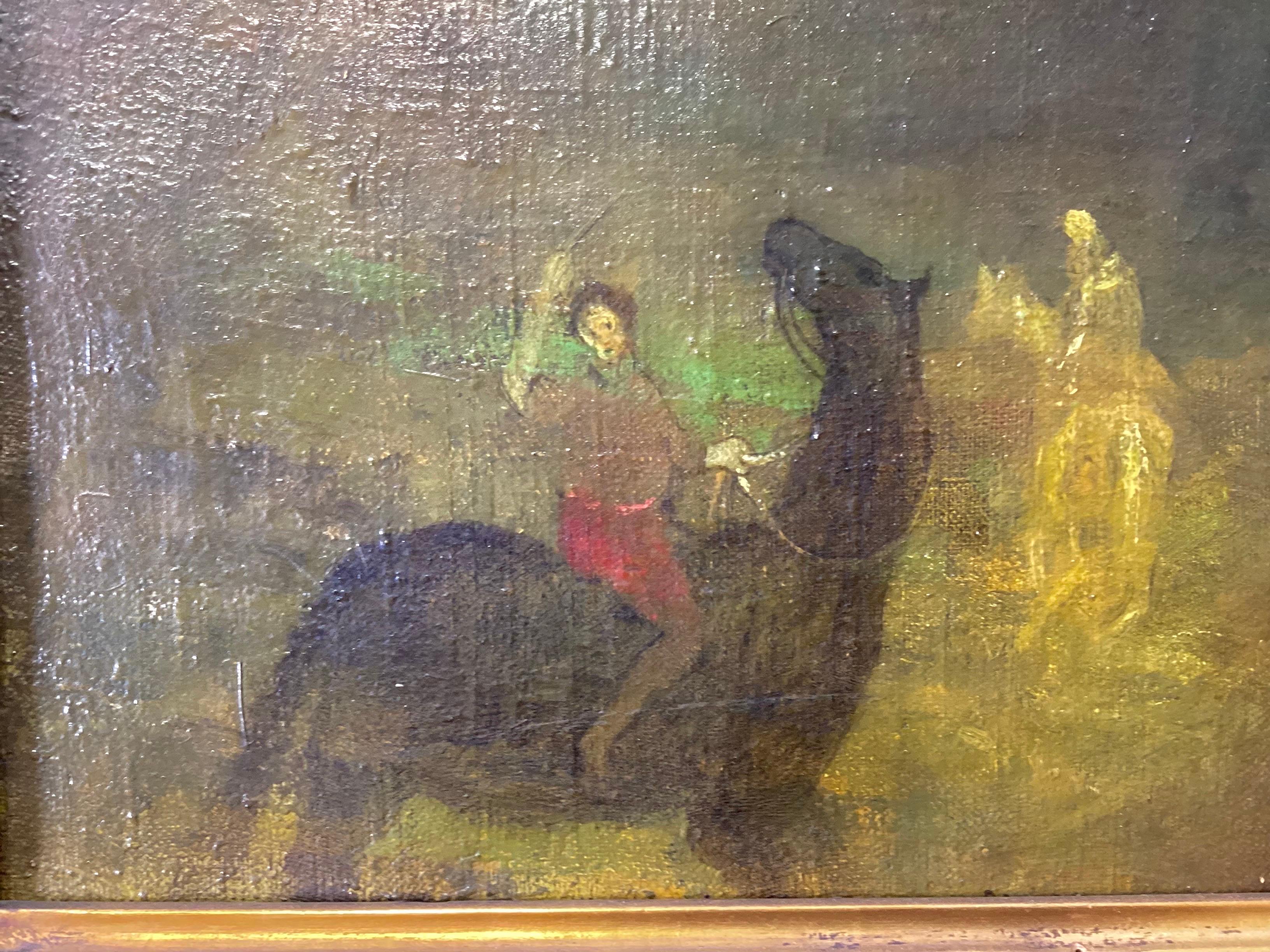 American Early 20th Century Oil on Canvass 