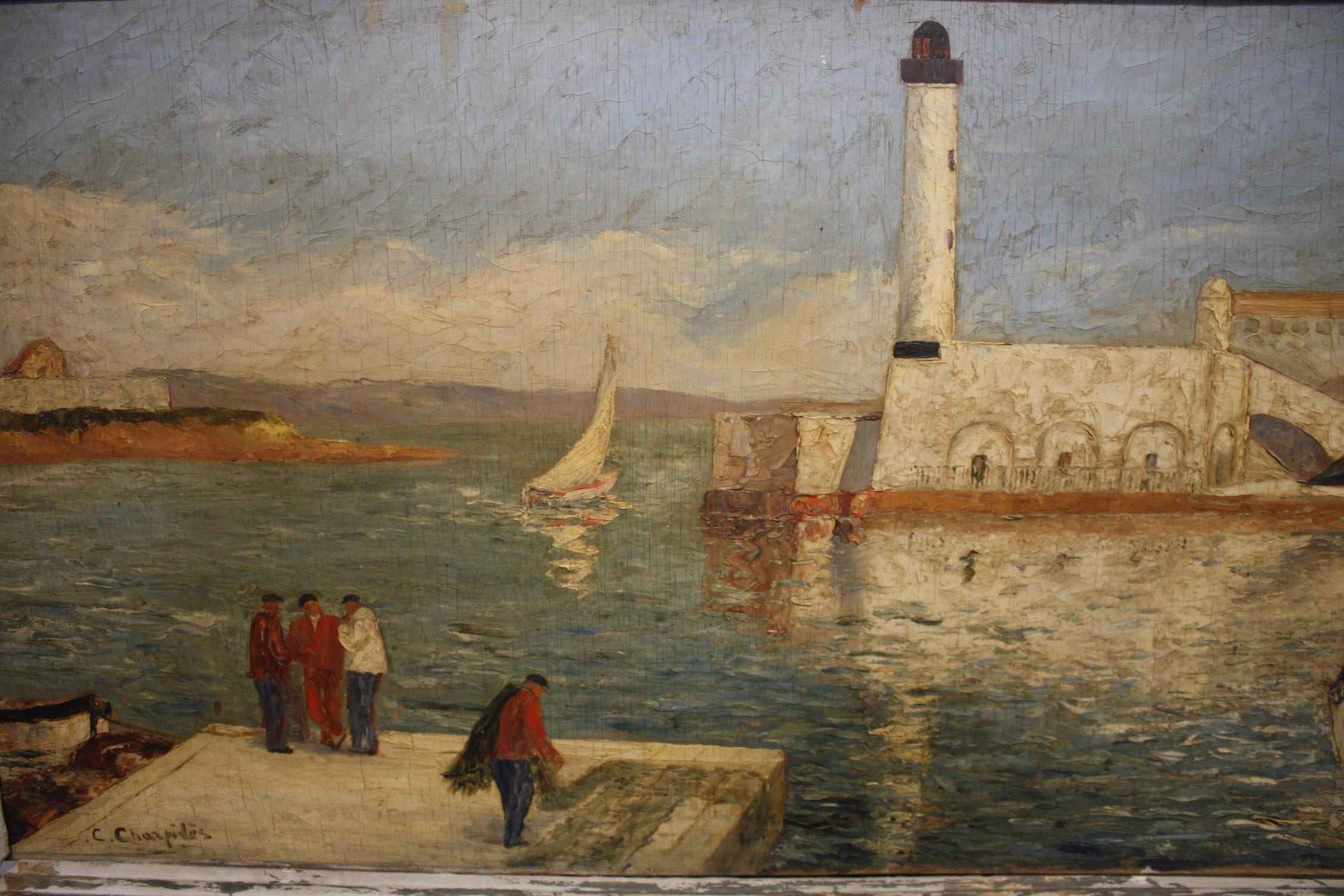 Olio su pannello dei primi del Novecento In condizioni buone in vendita a Stockbridge, GA