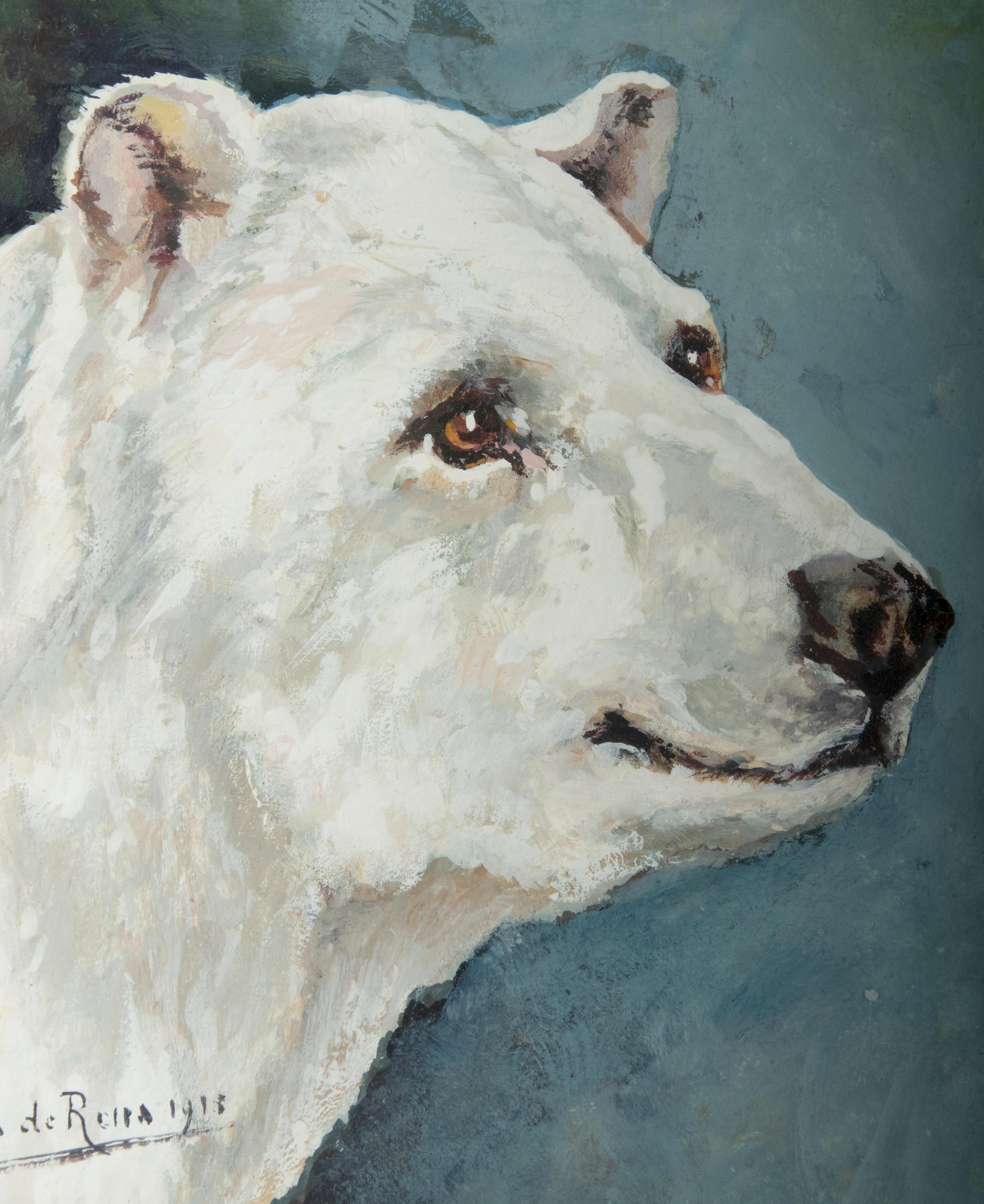 face paint polar bear