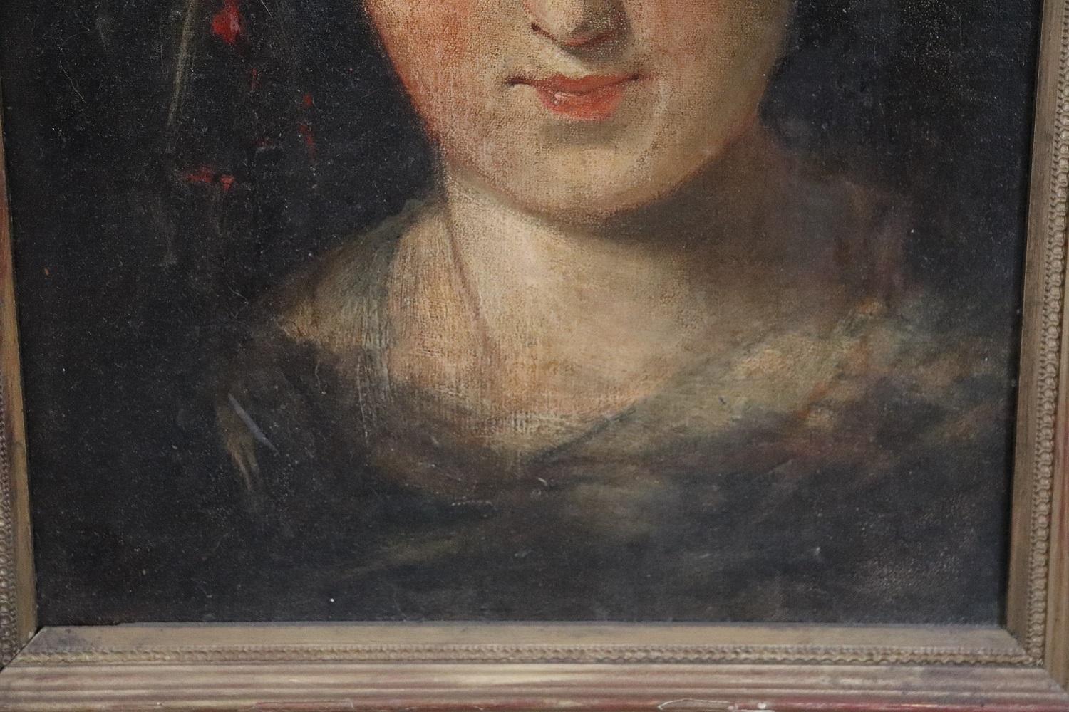 Ölgemälde auf Karton, Porträt eines Mädchens, frühes 20. Jahrhundert (Frühes 20. Jahrhundert) im Angebot