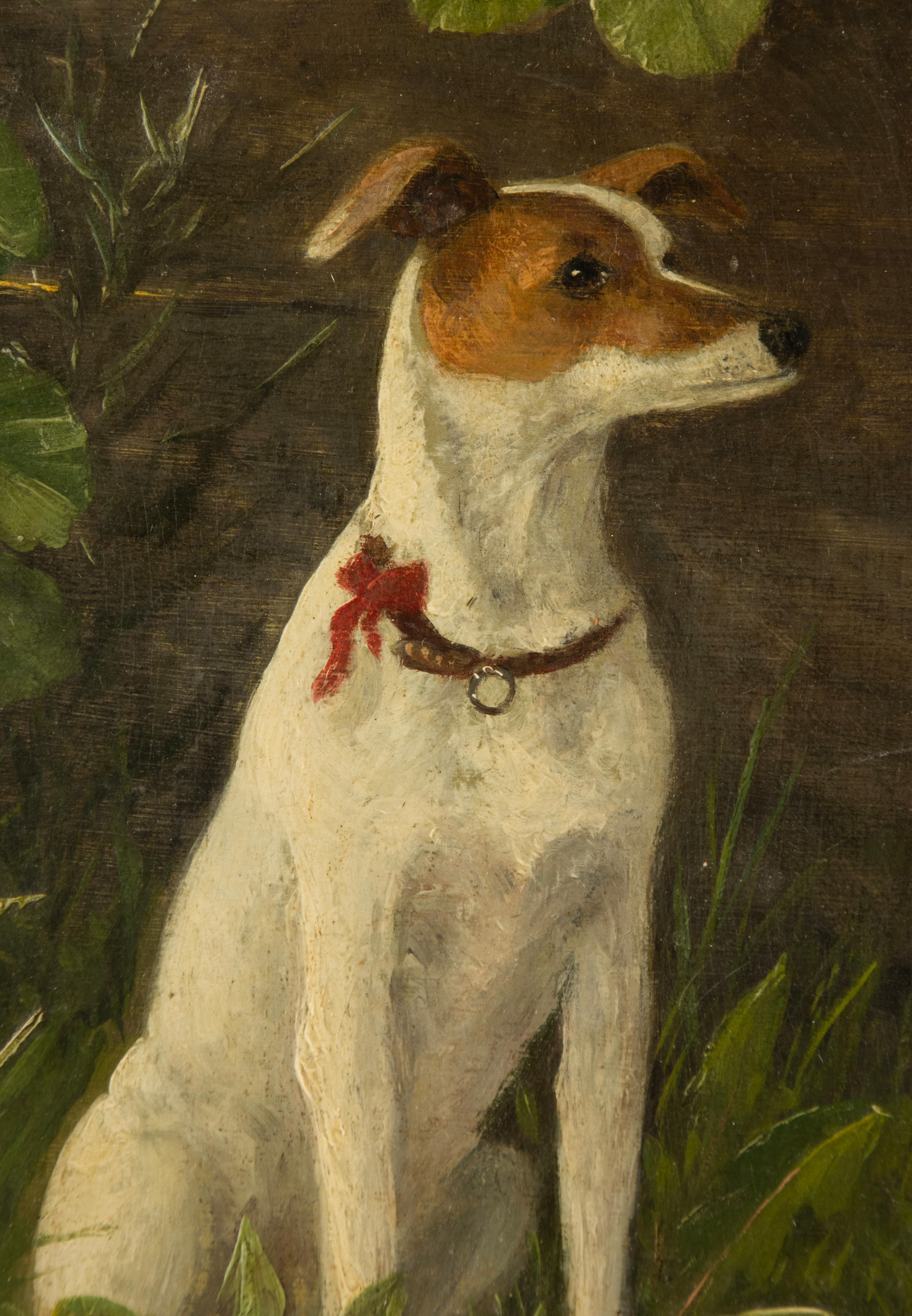 Early 20th Century Oil Painting - Portrait of a Dog 4
