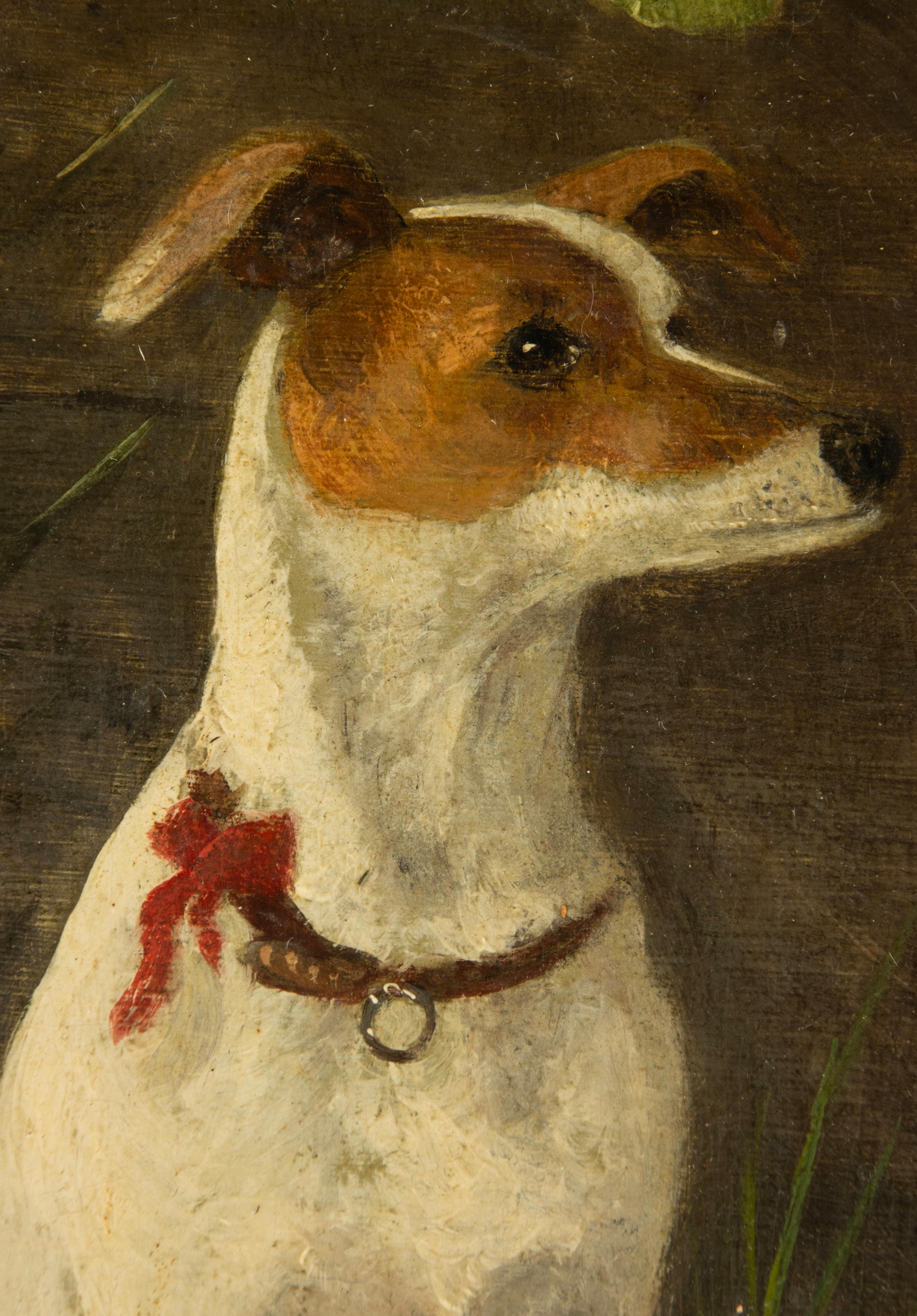 Dutch Early 20th Century Oil Painting - Portrait of a Dog
