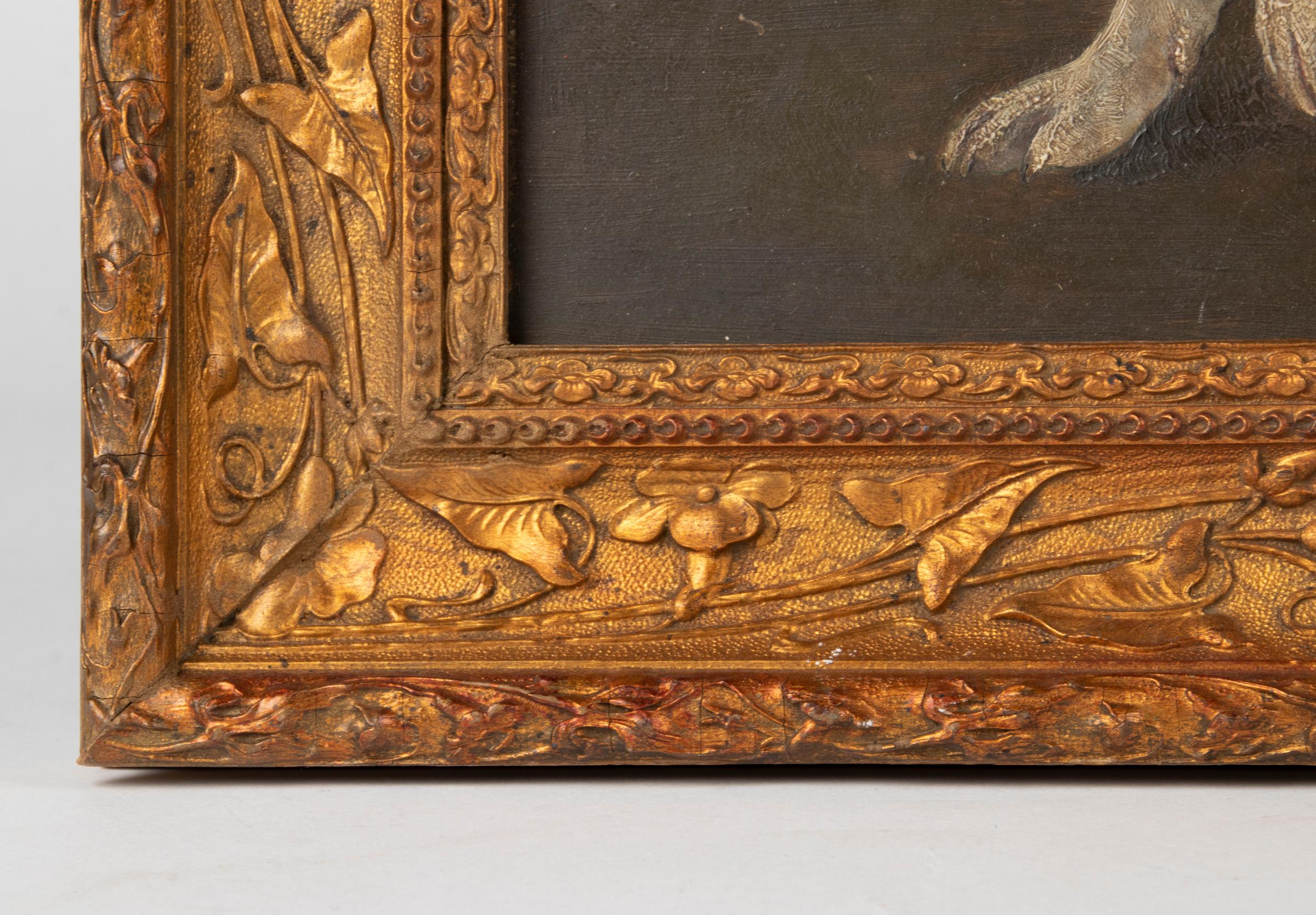 Early 20th Century Oil Painting St Bernard Dog, Hedwig Grünzweig 8
