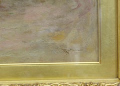 Early 20th Century Oil Painting Village Scene by Robert McGregor