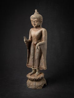 Early 20th century Old bronze Burmese Buddha statue from Burma