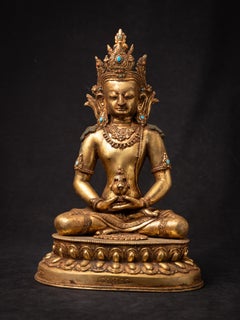 Early 20th century Old bronze Nepali Aparmita Buddha from Nepal