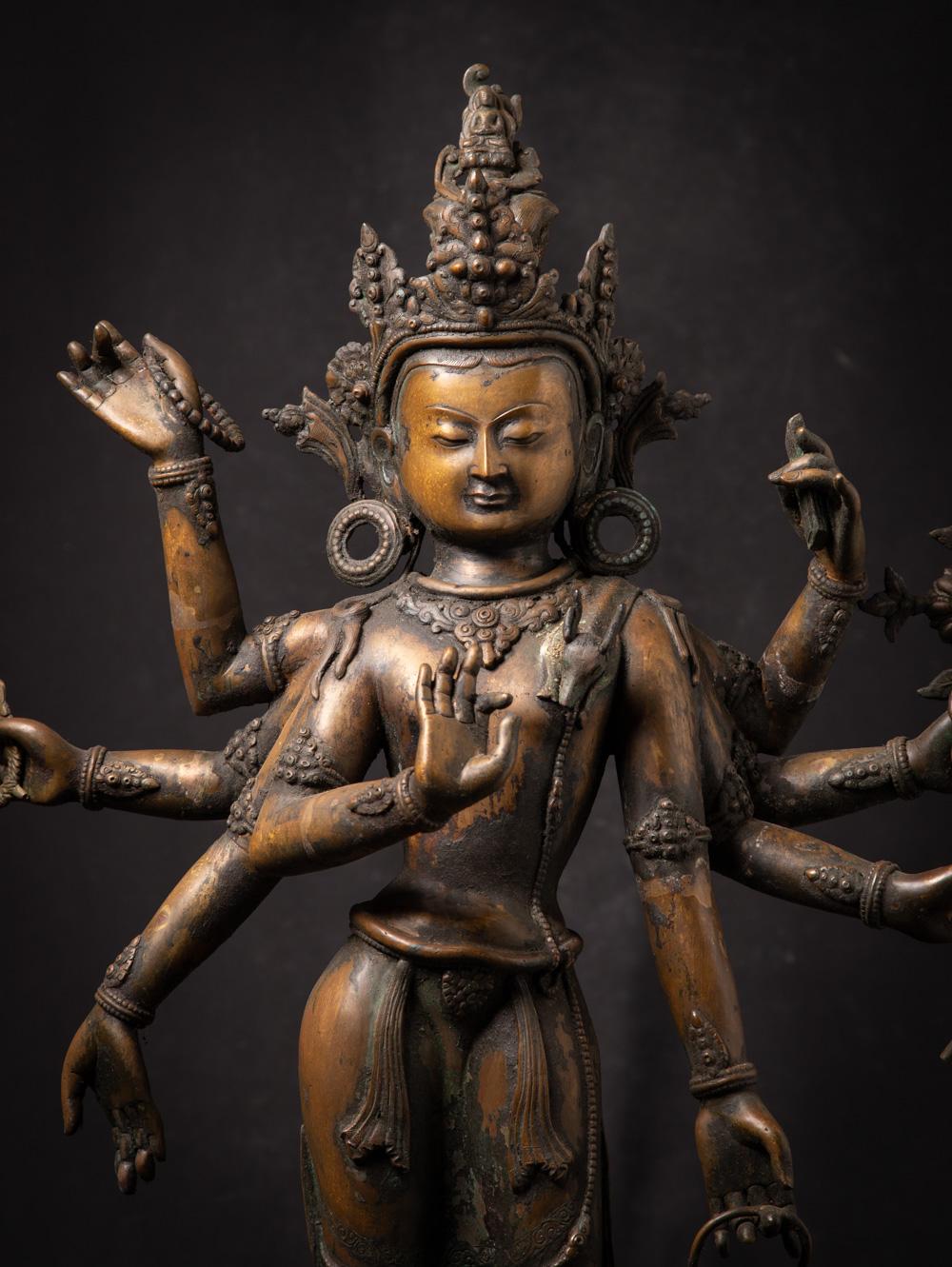 Early 20th century old bronze Nepali Bodhisattva statue - OriginalBuddhas For Sale 2