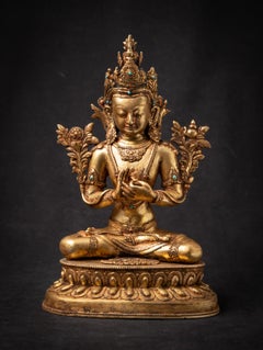 Early 20th century Old bronze Nepali Maitreya Buddha from Nepal