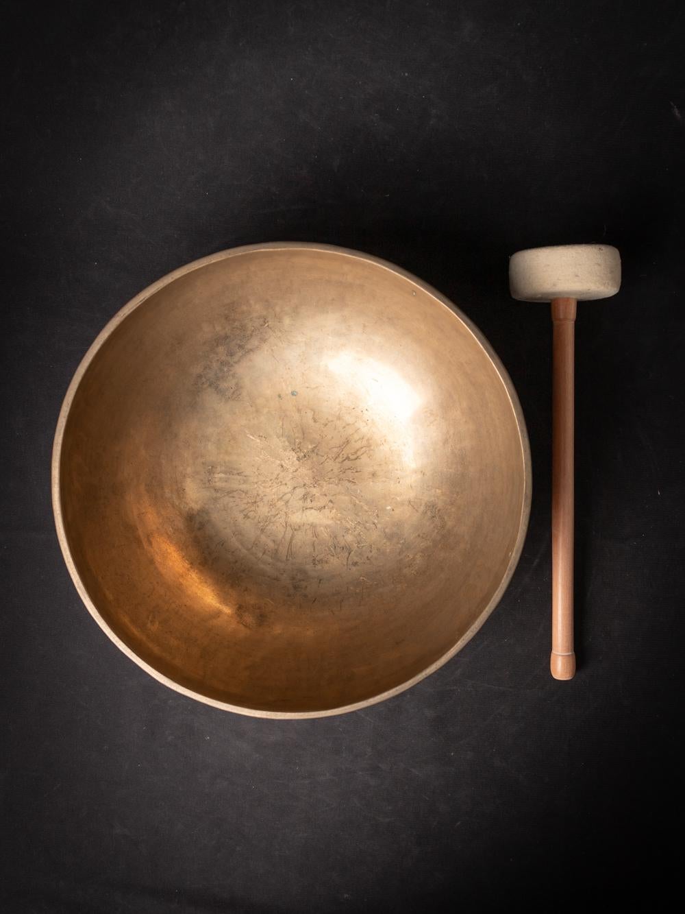 Early 20th century Old bronze Nepali Singing Bowl from Nepal - OriginalBuddhas 4