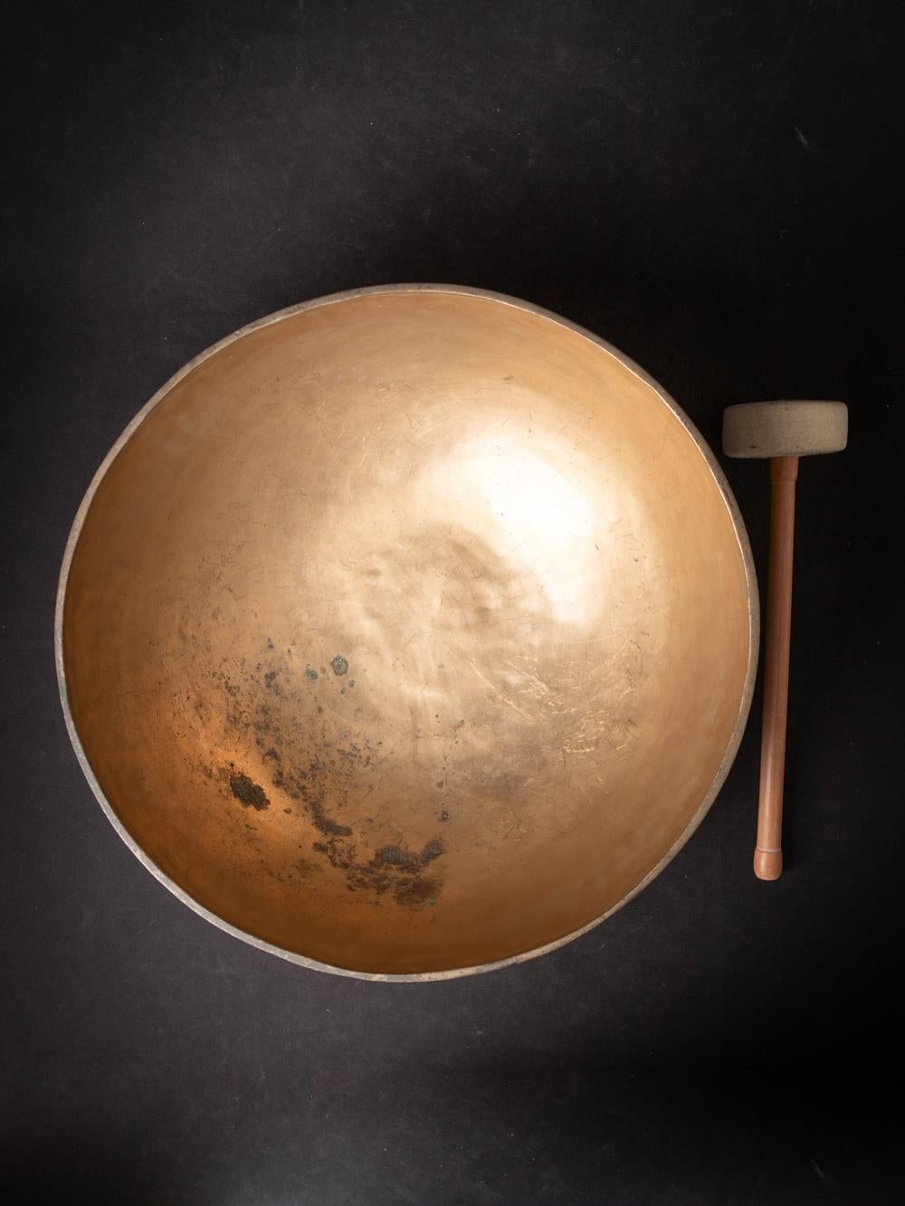 Early 20th century Old bronze Nepali Singing Bowl from Nepal - OriginalBuddhas 4