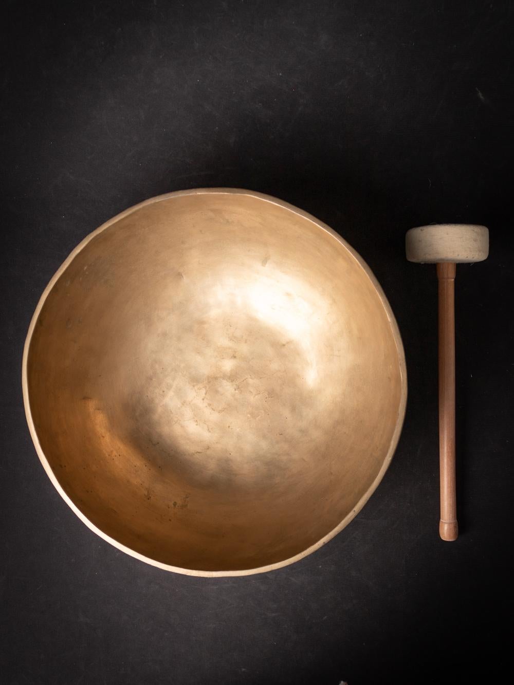 Early 20th century Old bronze Nepali Singing Bowl from Nepal - OriginalBuddhas 5