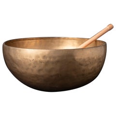 Antique Early 20th century Old bronze Nepali Singing Bowl from Nepal - OriginalBuddhas