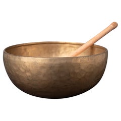 Antique Early 20th century Old bronze Nepali Singing bowl from Nepal - OriginalBuddhas