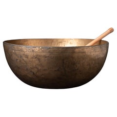 Early 20th century Old bronze Nepali Singing Bowl from Nepal - OriginalBuddhas