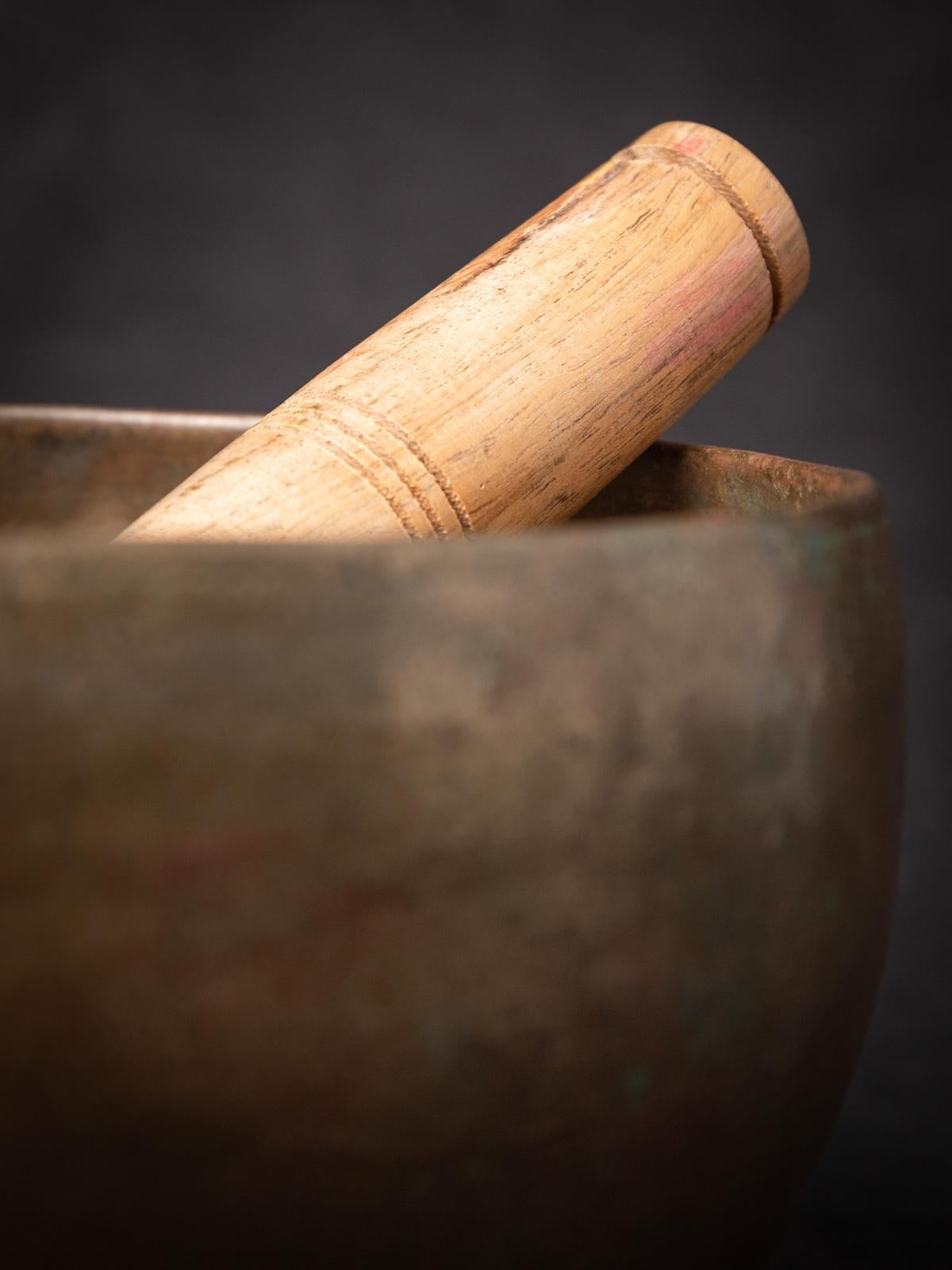 Early 20th Century Old bronze Nepali Singing bowl  OriginalBuddhas 8