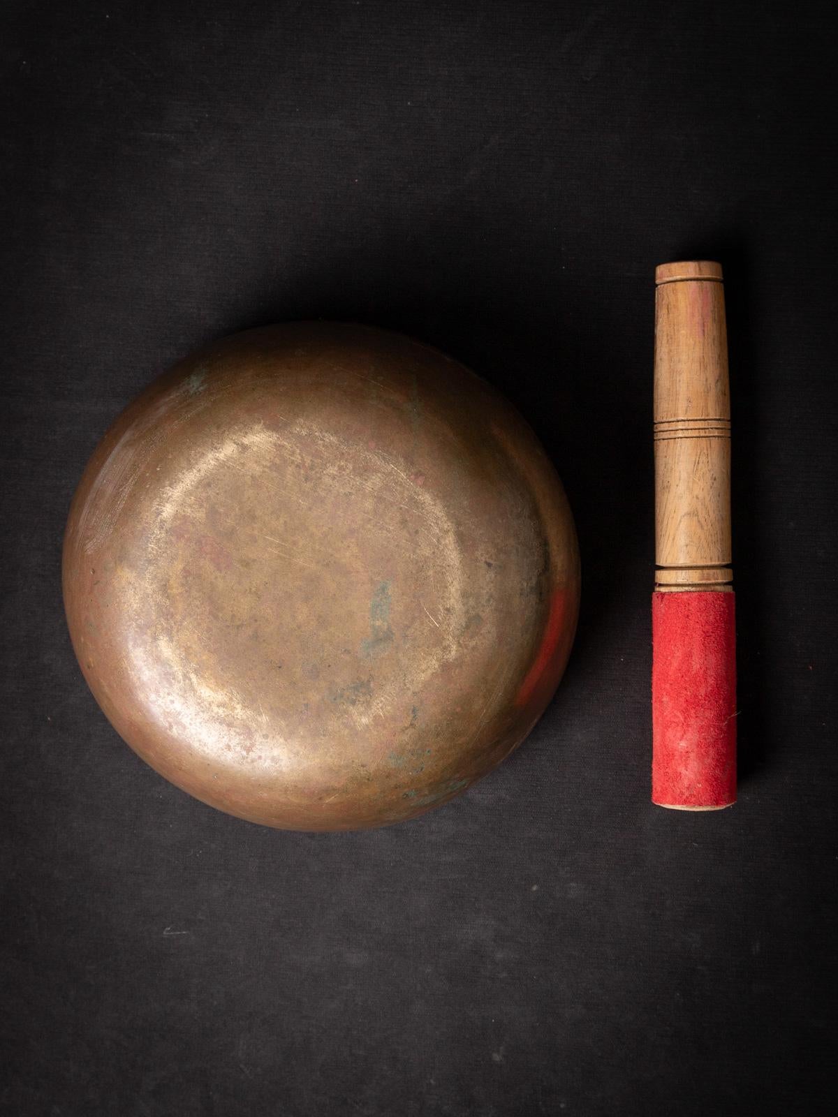 Early 20th Century Old bronze Nepali Singing bowl  OriginalBuddhas 11