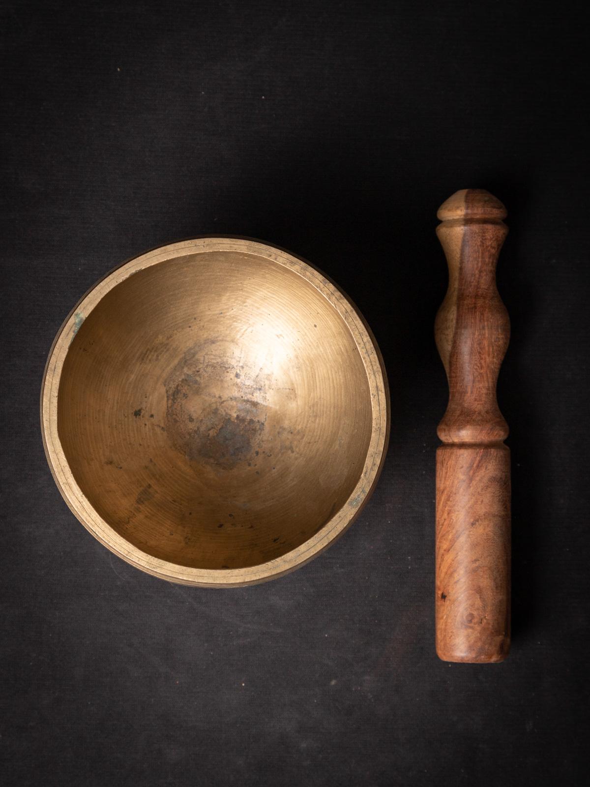 Nepalese Early 20th century Old bronze Nepali Singing Bowl  OriginalBuddhas For Sale