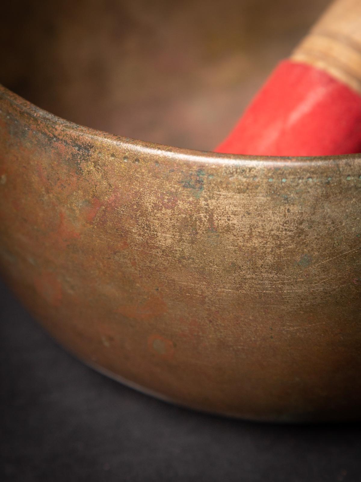 Early 20th Century Old bronze Nepali Singing bowl  OriginalBuddhas 1