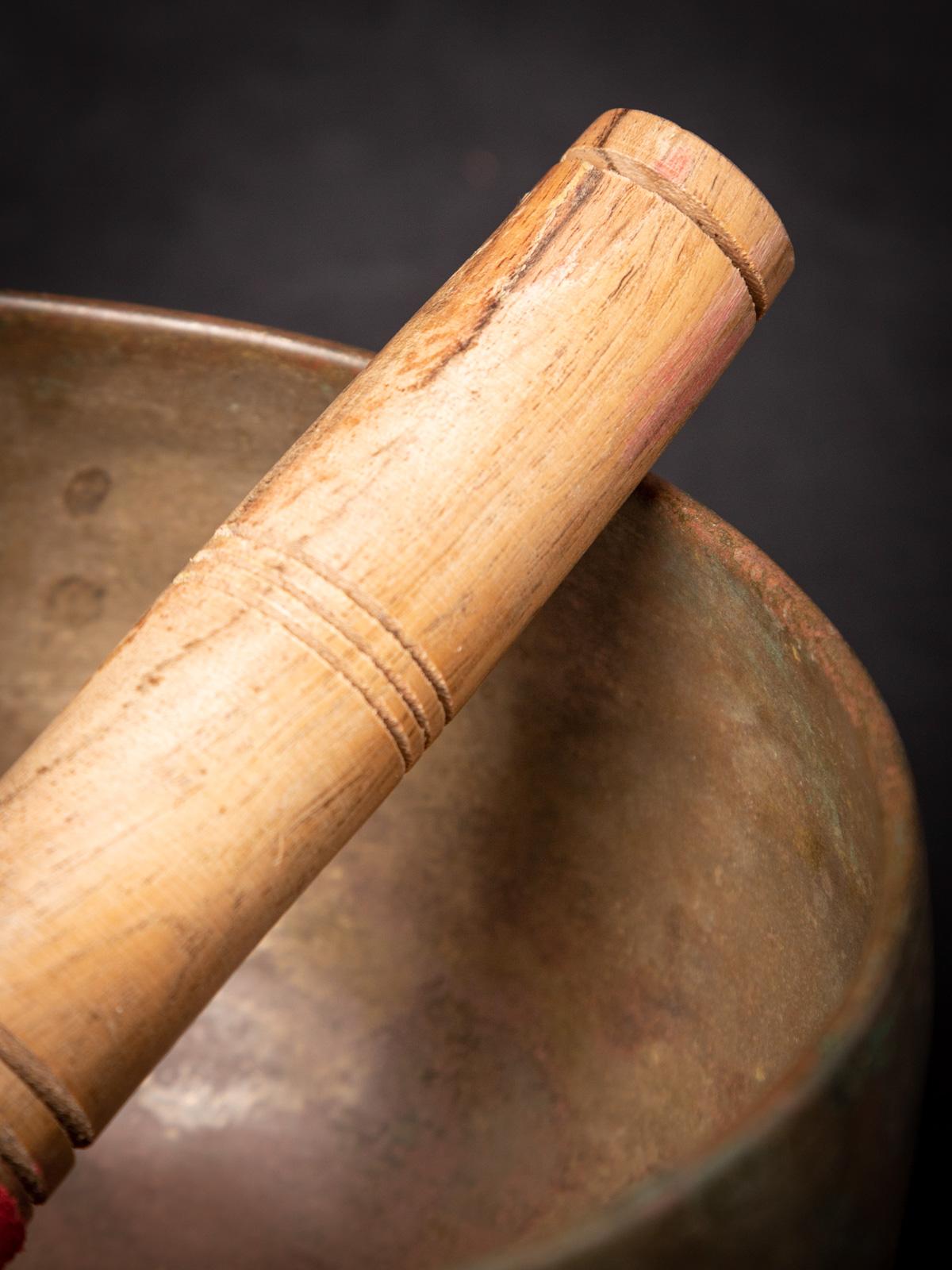 Early 20th Century Old bronze Nepali Singing bowl  OriginalBuddhas 3