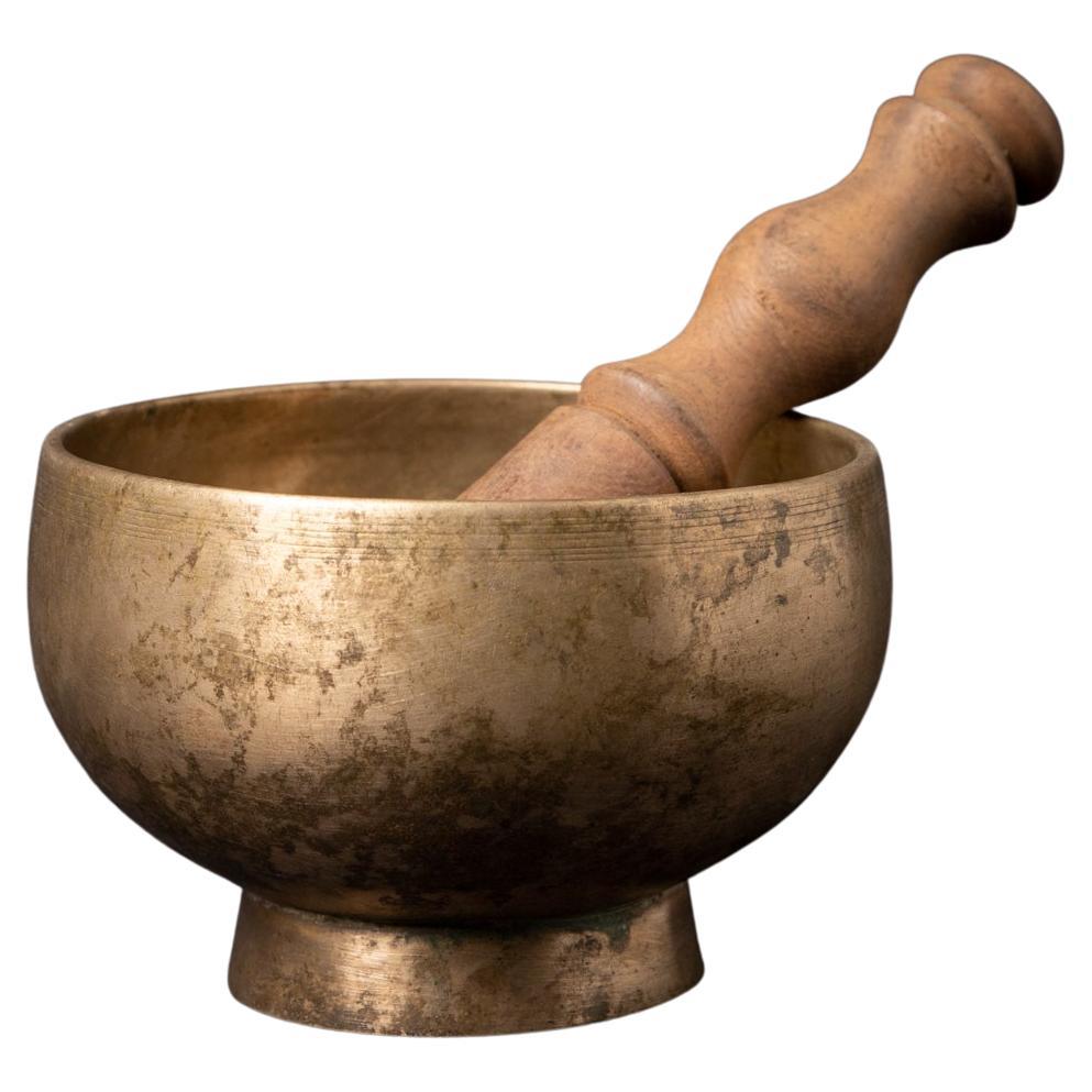Early 20th Century Old bronze Nepali Singing bowl  OriginalBuddhas For Sale