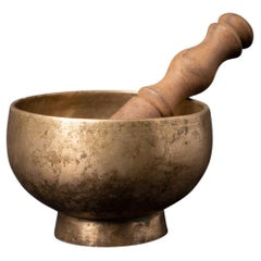 Used Early 20th Century Old bronze Nepali Singing bowl  OriginalBuddhas