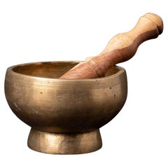 Used Early 20th century Old bronze Nepali Singing Bowl  OriginalBuddhas