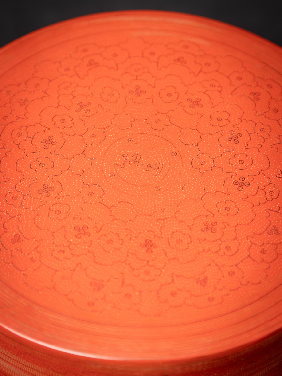 Alte birmanische Lackschatulle aus Betelnuss aus dem frühen 20. im Angebot 5